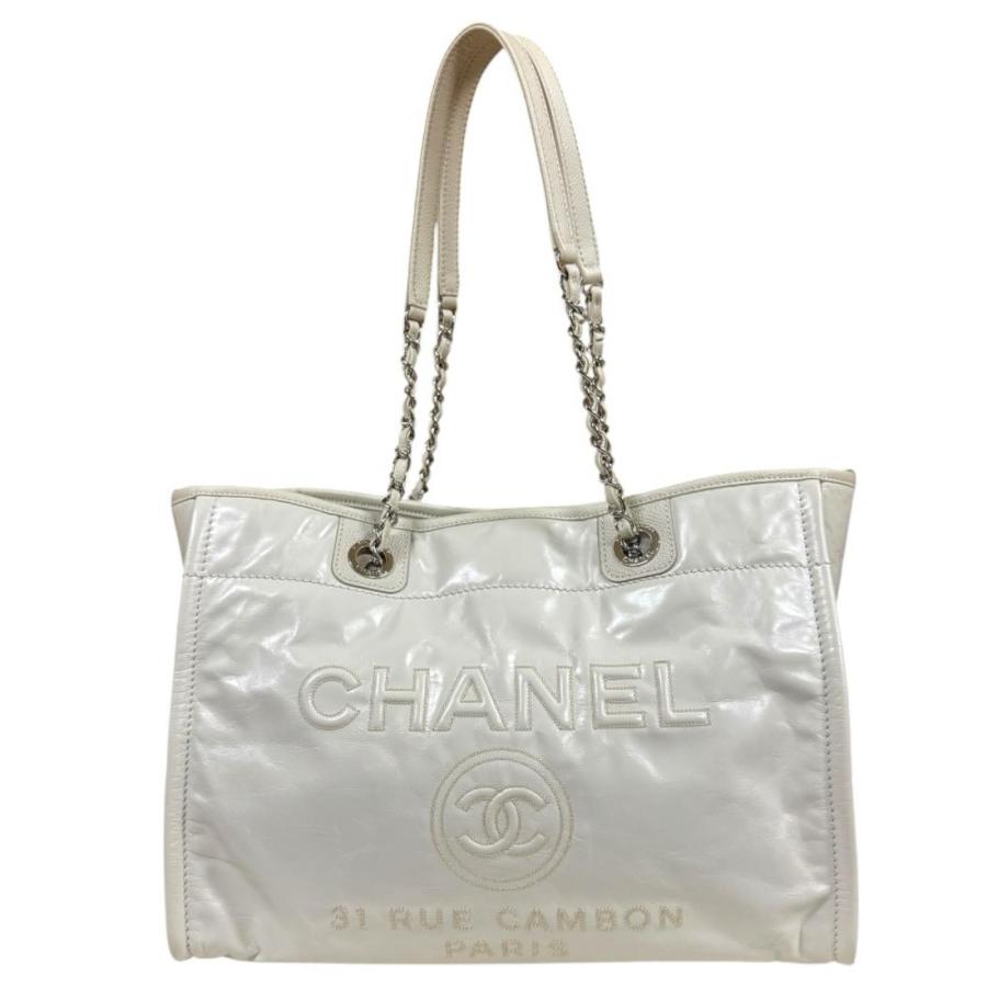 CHANEL（シャネル） ドーヴィルMM トートバッグ レザー A67001 