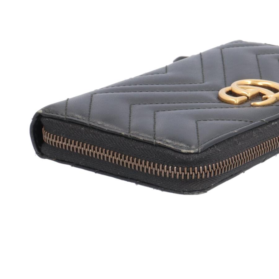 GUCCI（グッチ） ジップアラウンドウォレット GGマーモント 長財布