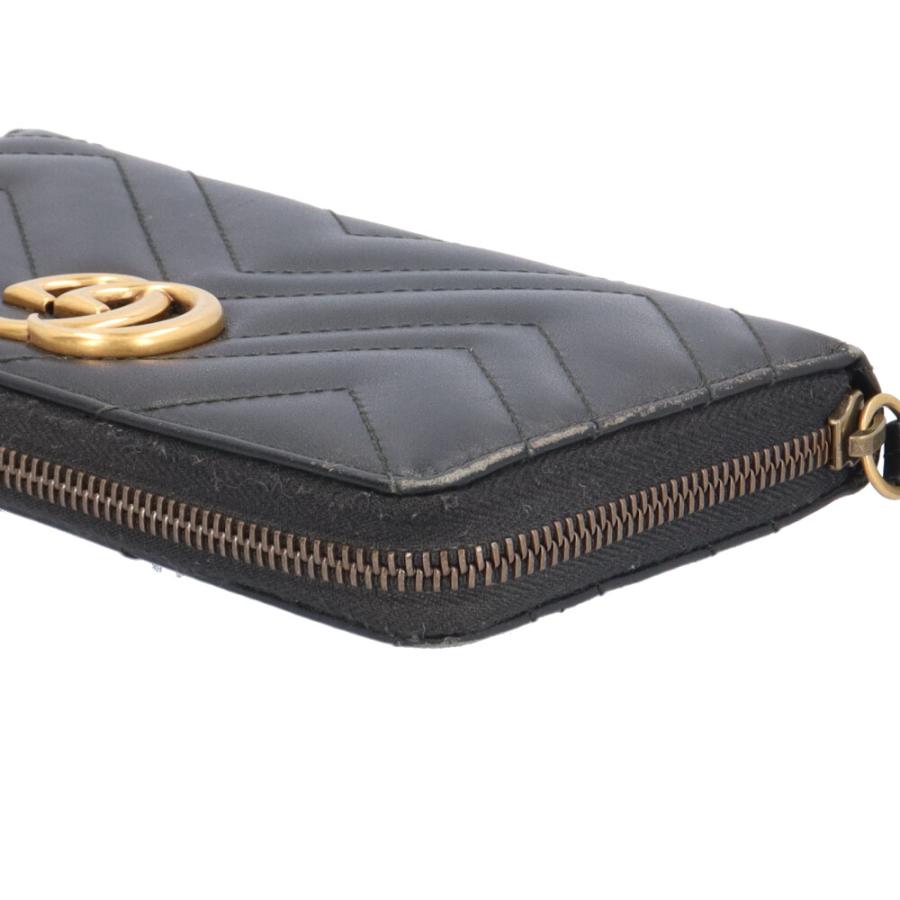 GUCCI（グッチ） ジップアラウンドウォレット GGマーモント 長財布