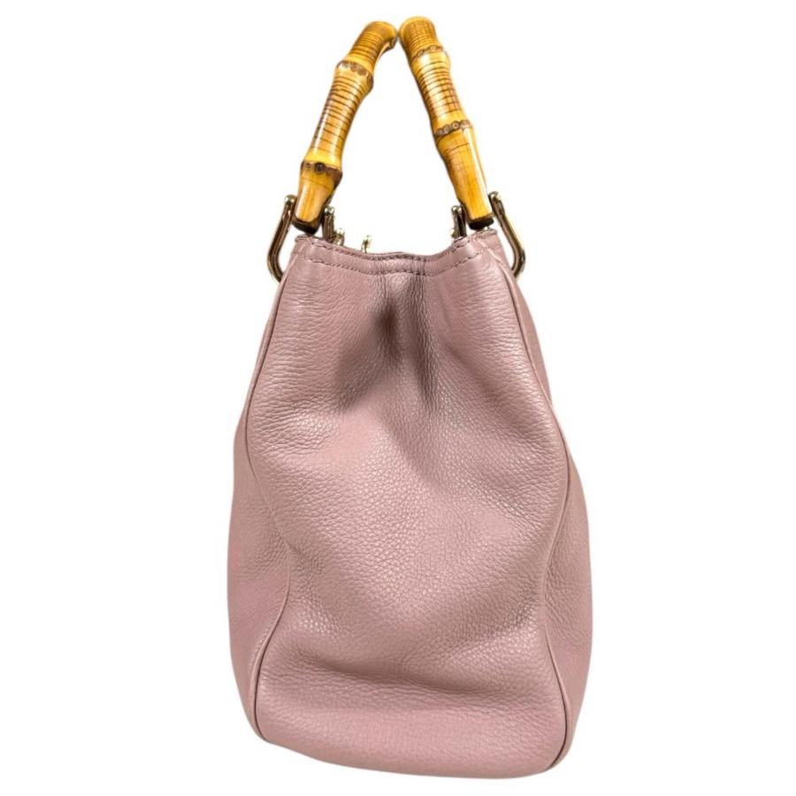 GUCCI（グッチ） バンブー ショルダーバッグ レザー 336032 ピンク