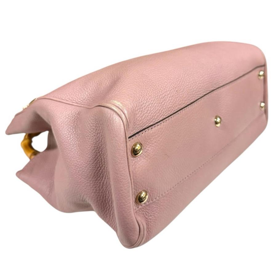 GUCCI（グッチ） バンブー ショルダーバッグ レザー 336032 ピンク
