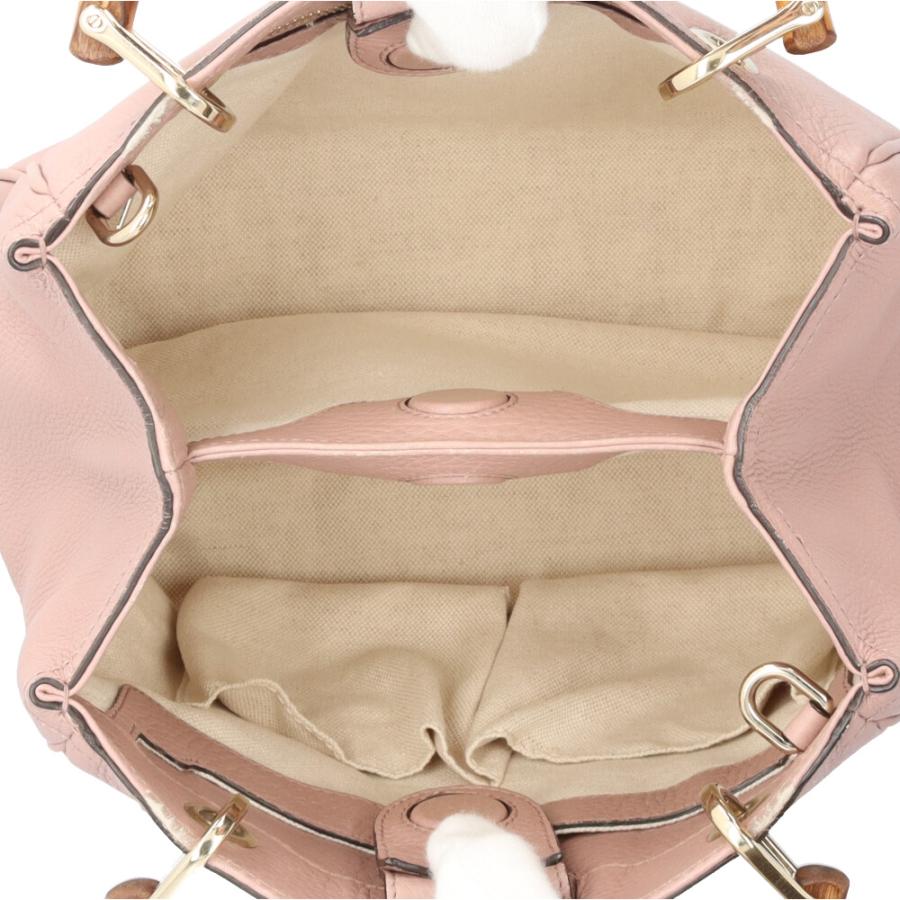 GUCCI（グッチ） バンブー ショルダーバッグ レザー 336032 ピンク