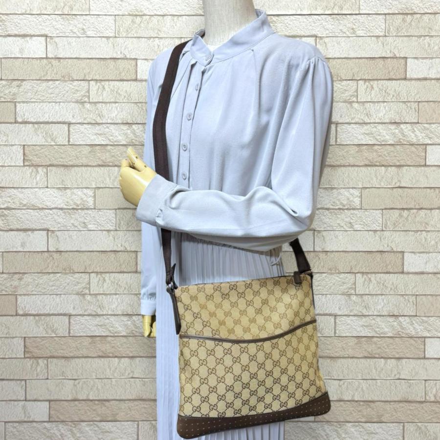 GUCCI（グッチ） GGキャンバス ショルダーバッグ GGキャンバス 145857