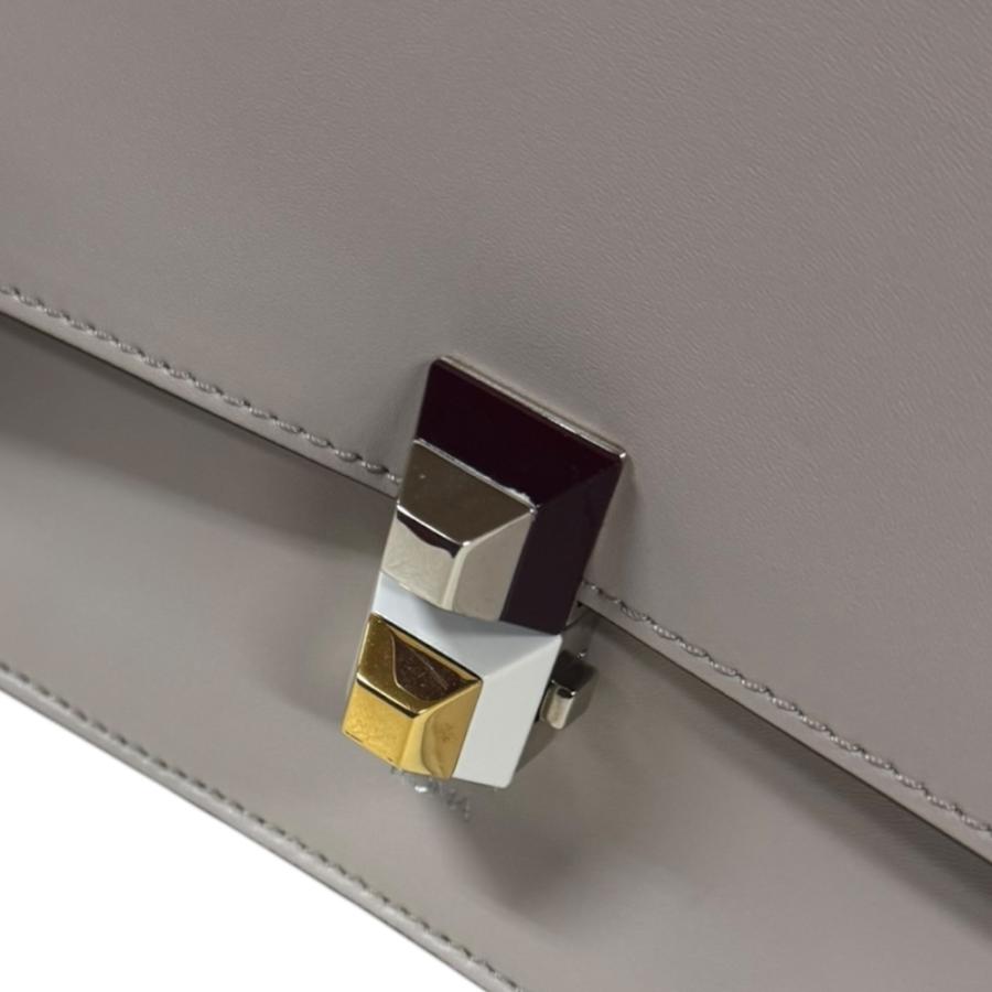フェンディ キャナイスモール ショルダーバッグ レザー 8M0381 ベージュ レディース FENDI  中古 FENDI（フェンディ） キャナイスモール ショルダーバッグ レザー