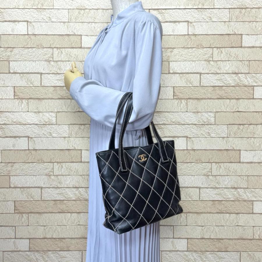 CHANEL（シャネル） ワイルドステッチ ハンドバッグ レザー レディース