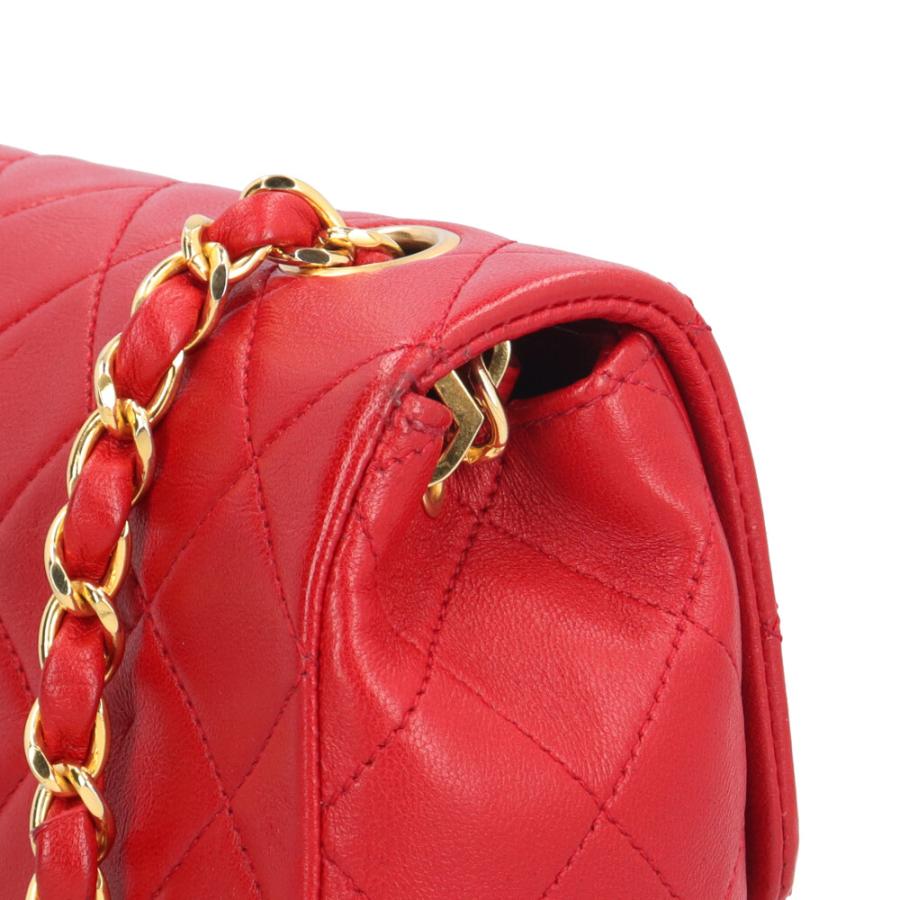 CHANEL（シャネル） マトラッセ ショルダーバッグ レザー レッド
