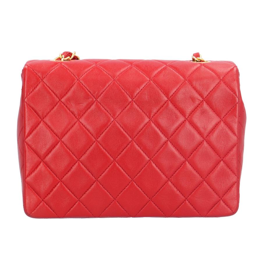 CHANEL / ショルダーバッグ/レザー/RED/無地/マトラッセ// CHANEL（シャネル） マトラッセ ショルダーバッグ レザー レッド