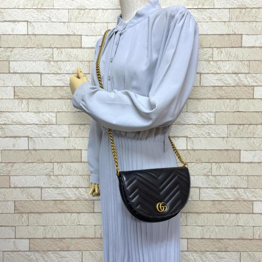 GUCCI（グッチ） GGマーモント ショルダーバッグ レザー 746431