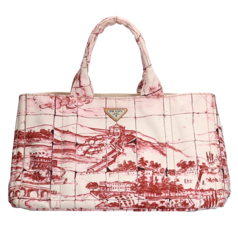 PRADA プラダ　カナパ　バッグ　トートバッグ ホワイト キャンバス PRADA - プラダ PRADA カナパ BN1877 ハンドバッグ カバン