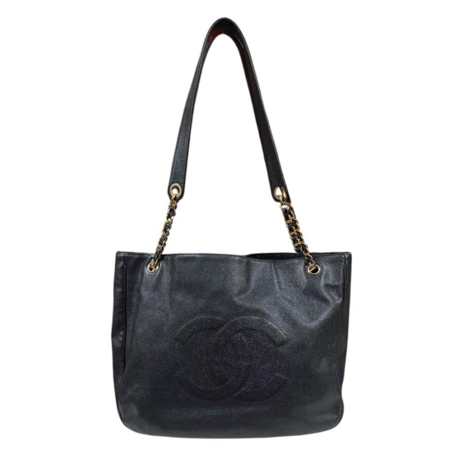 CHANEL（シャネル） ラージ ココマーク トートバッグ キャビアスキン