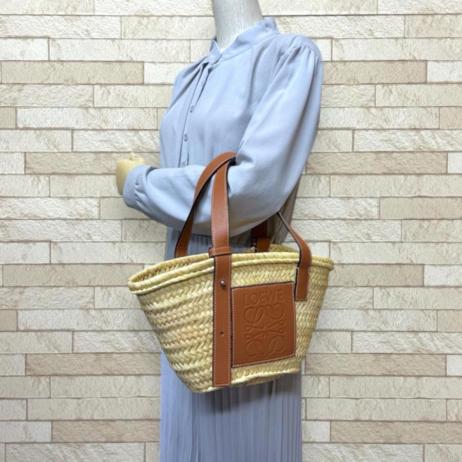 LOEWE（ロエベ） バスケットバッグ スモール アナグラム ハンドバッグ 