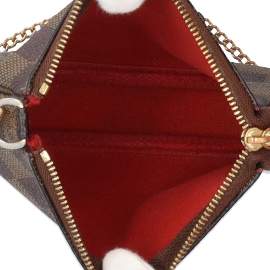 ルイヴィトン ミニポシェットアクセソワール ダミエ ポーチ ダミエキャンバス N58009 レディース LOUIS VUITTON 中古_4