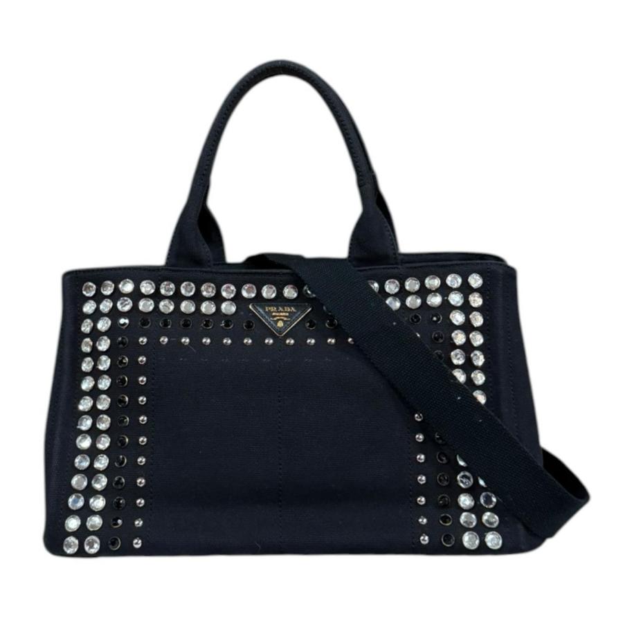 PRADA（プラダ） カナパトートM ショルダーバッグ キャンバス BN2642O 