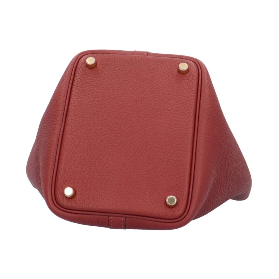HERMES（エルメス） ピコタンロックPM ハンドバッグ レザー レッド 