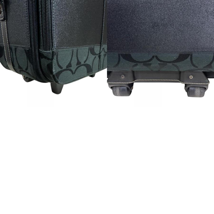 【希少】コーチ シグネチャー キャリーバッグ キャンバス F77180 ブラック COACH コーチ アウトレット品 シグネチャー キャリーバッグ