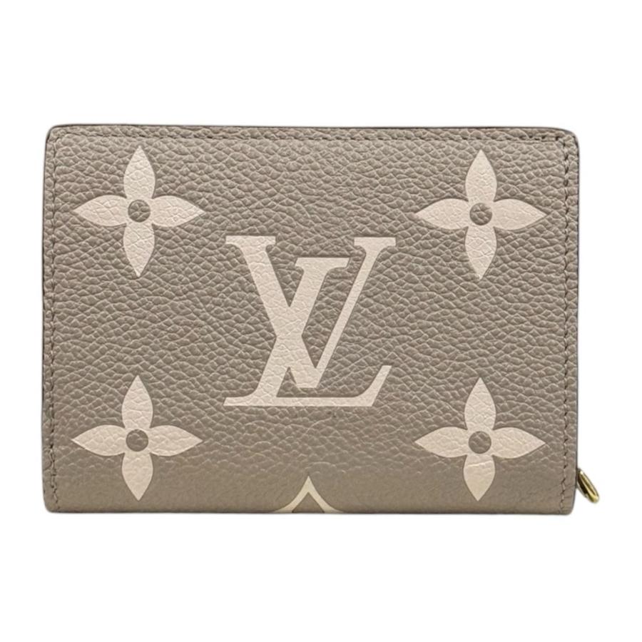 【未使用級】ルイヴィトン アンプラント バイカラー クレア 二つ折り財布 LOUIS VUITTON（ルイ・ヴィトン） ポルトフォイユ クレア バイカラー