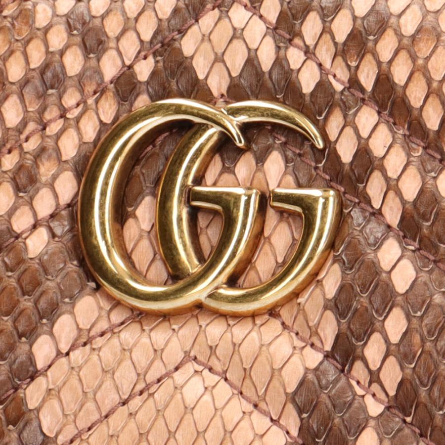 GUCCI グッチ GGマーモント ショルダーバッグ パイソン ピンク GUCCI グッチ GGマーモント ショルダーバッグ パイソン ピンク