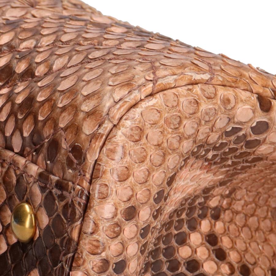 GUCCI グッチ GGマーモント ショルダーバッグ パイソン ピンク