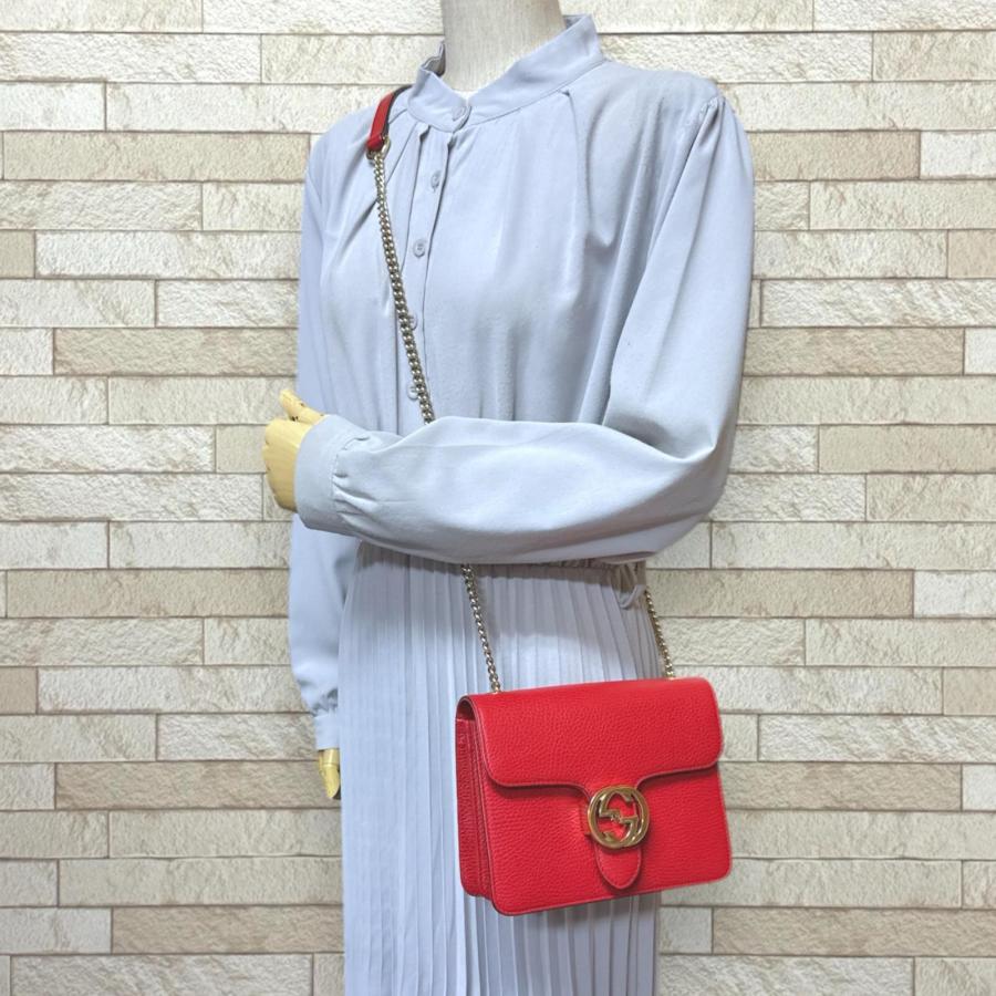 GUCCI（グッチ） インターロッキングG ショルダーバッグ レザー 510304