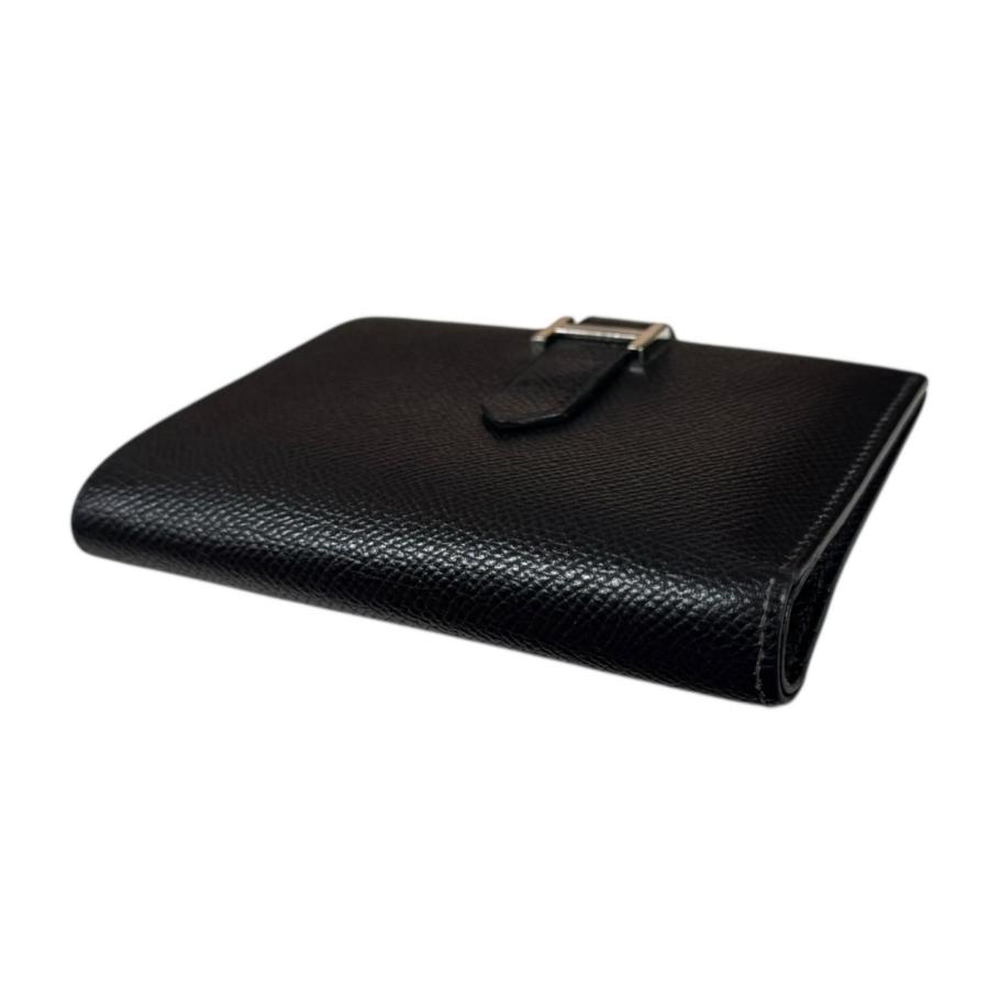 【未使用】エルメス ヴォーエプソン ベアン ブラック 二つ折り長財布 HERMES エルメス ベアンコンパクト 二つ折り財布 ヴォーエプソン