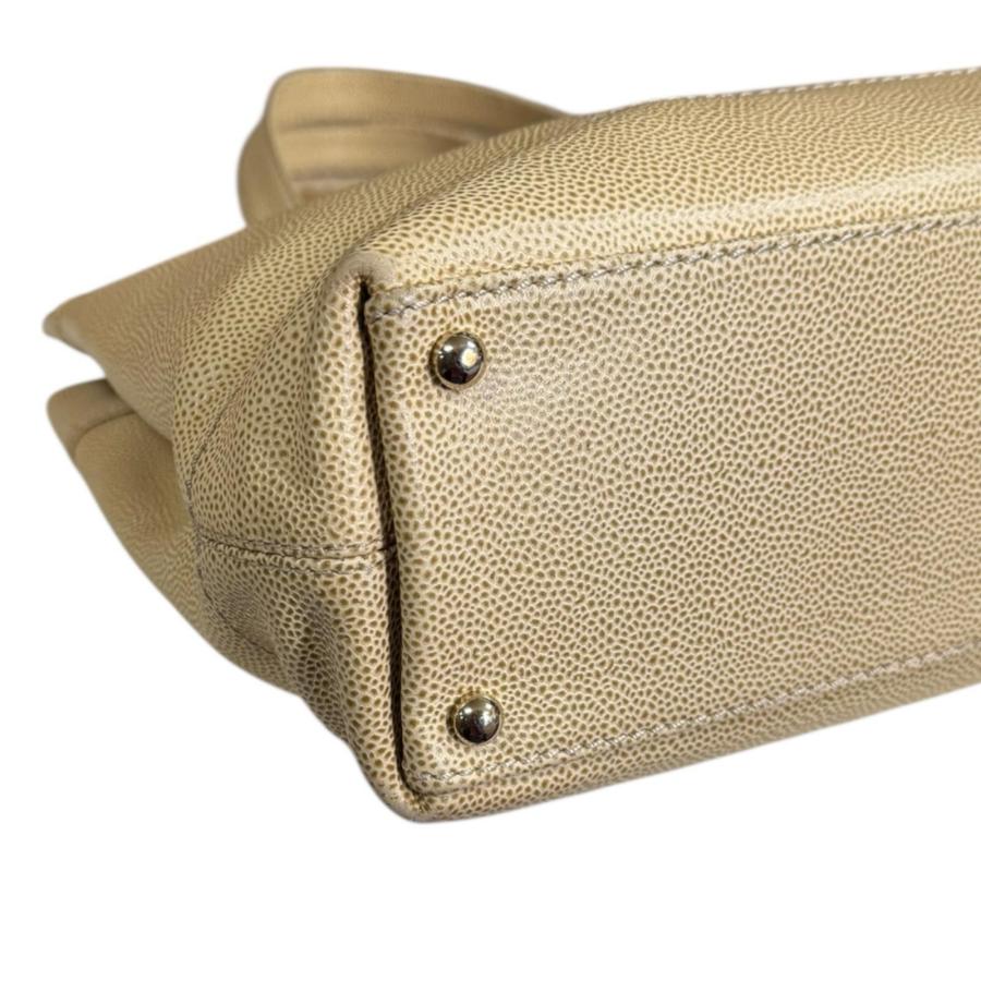 CHANEL（シャネル） ココマーク トートバッグ キャビアスキン ベージュ