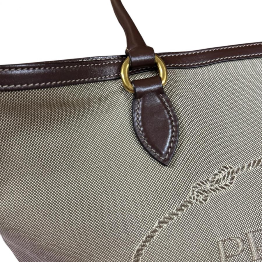 PRADA（プラダ） ロゴ ジャガード トートバッグ キャンバス 1BG159