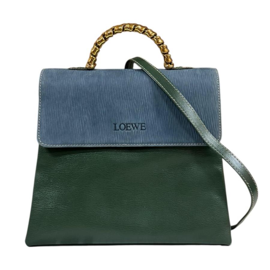 LOEWE（ロエベ） ベラスケス ショルダーバッグ レザー ブルー