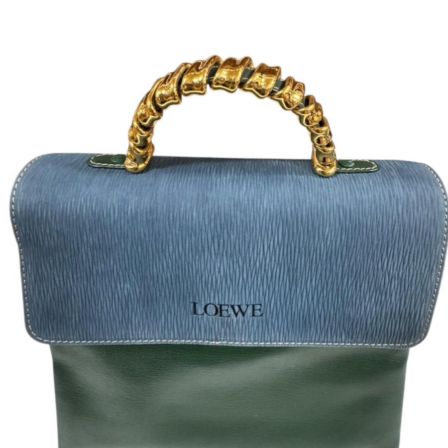 LOEWE（ロエベ） ベラスケス ショルダーバッグ レザー ブルー