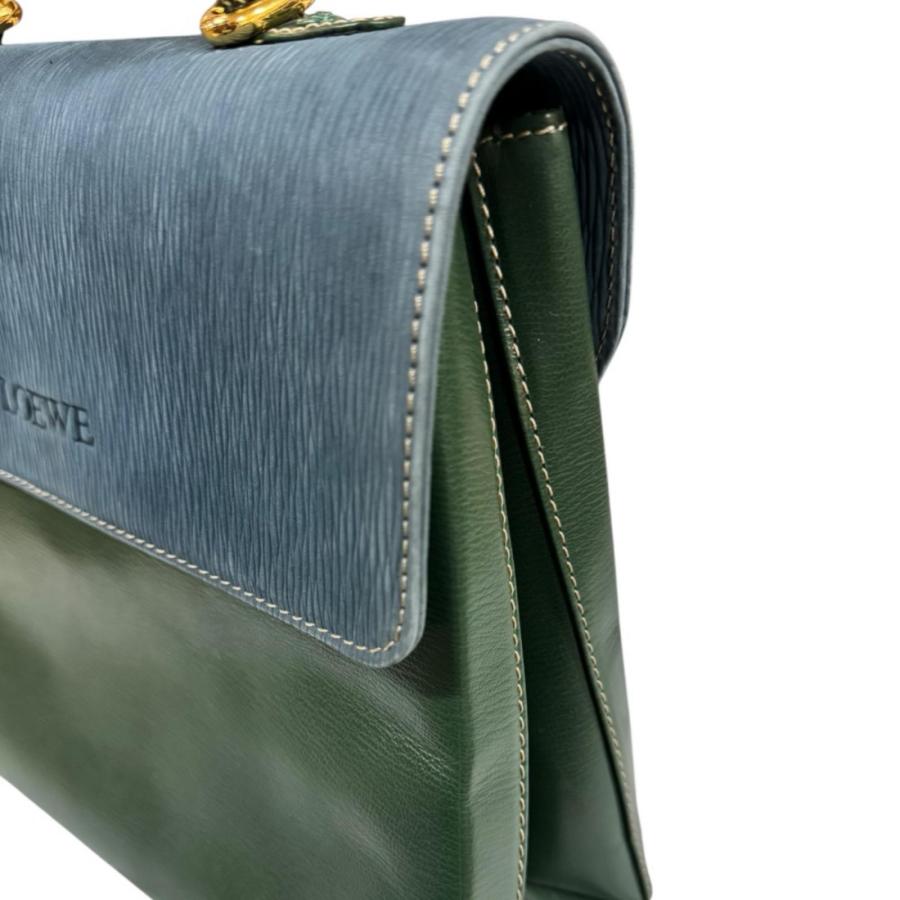 LOEWE（ロエベ） ベラスケス ショルダーバッグ レザー ブルー