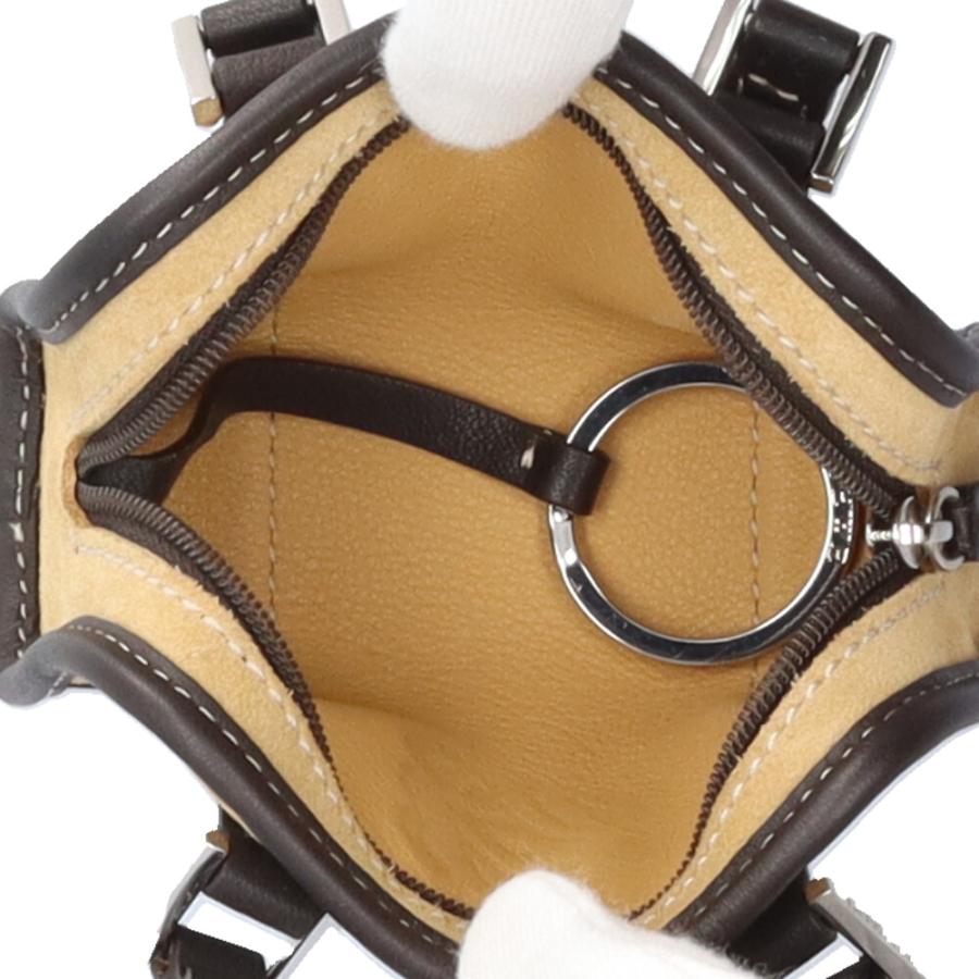 【未使用/タグ付】LOEWE スウェードレザー ユーティリティポーチ アナグラム LOEWE（ロエベ） アマソナ マイクロミニ ポーチ スウェード レディース