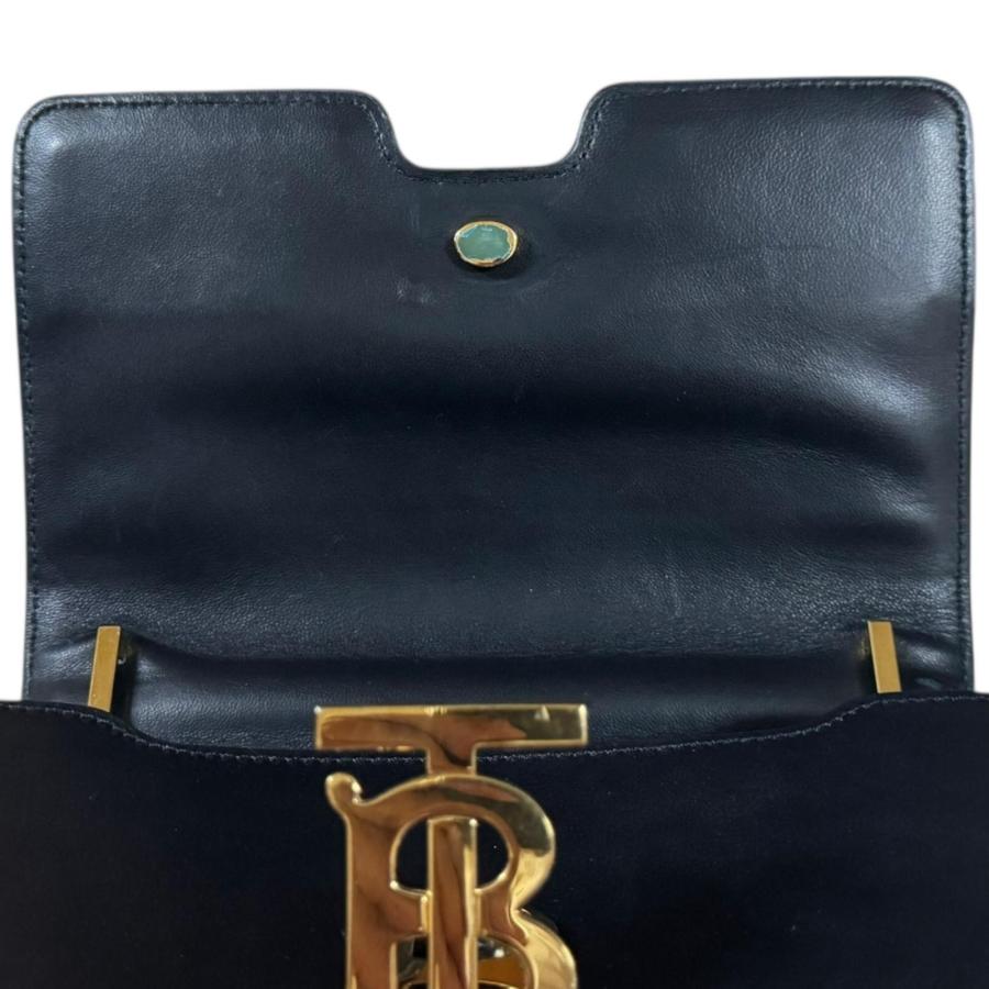 BURBERRY（バーバリー） ショルダーバッグ レザー ブラック レディース