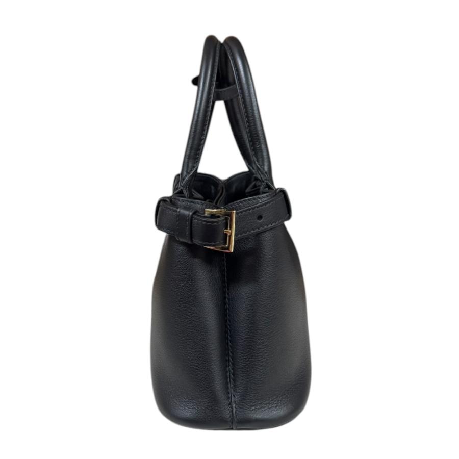 プラダ ダブルベルト付きスモールバッグ ショルダーバッグ レザー 1BA418 ブラック レディース PRADA  中古 R&Kリサイクルキング PRADA（プラダ） ダブルベルト付きスモールバッグ ショルダーバッグ