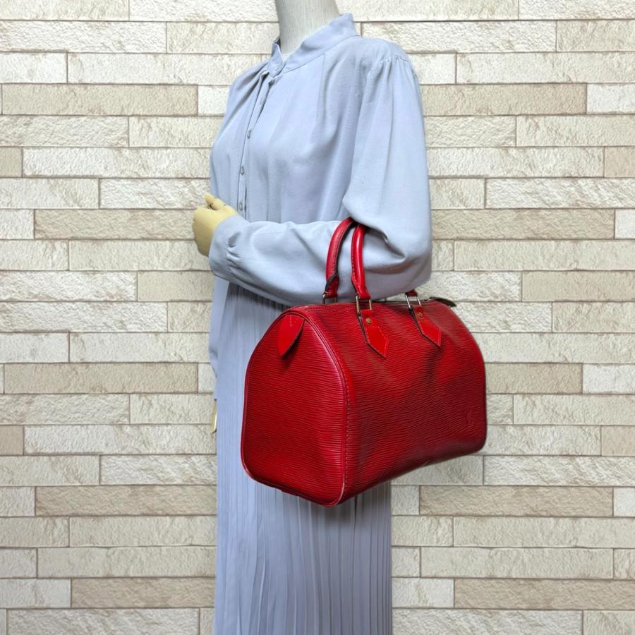 ルイヴィトン ハンドバッグ スピーディ25 エピ M43017 レッド LOUIS VUITTON（ルイ・ヴィトン） スピーディ25 エピ ハンドバッグ