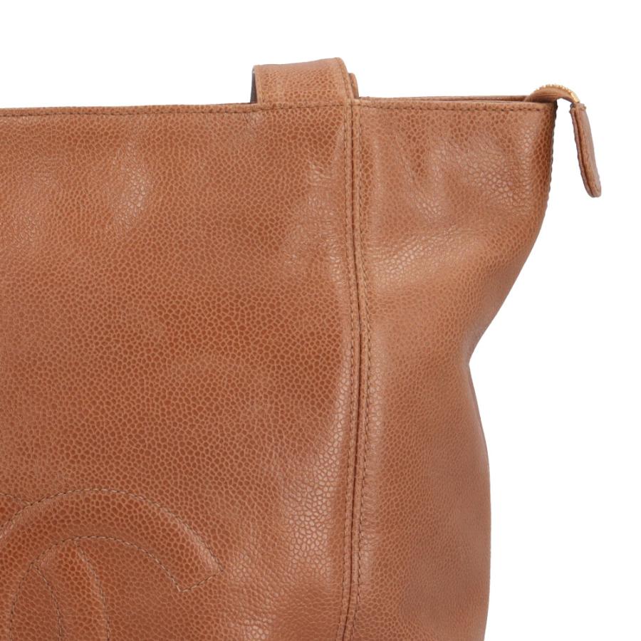 CHANEL（シャネル） ココマーク トートバッグ キャビアスキン ブラウン