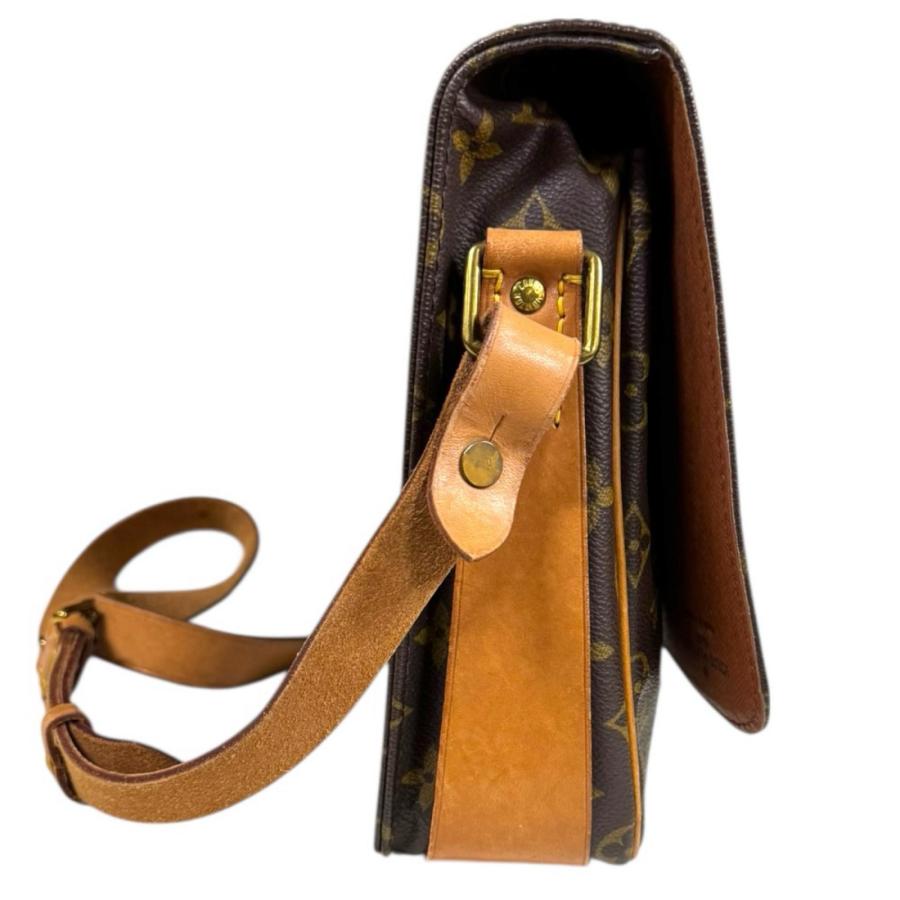 LOUIS VUITTON ルイヴィトン カルトシエールGM ショルダーバッグ M51252 モノグラムキャンバス ブラウン 美品 中古 4b008957 LOUIS VUITTON（ルイ・ヴィトン） カルトシエールGM モノグラム