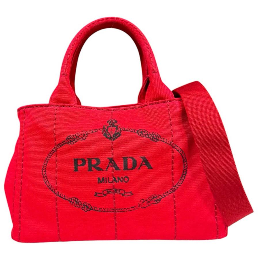PRADA バッグ 廃盤モデル 極美品 PRADA（プラダ） カナパトートSS ショルダーバッグ キャンバス B2439G