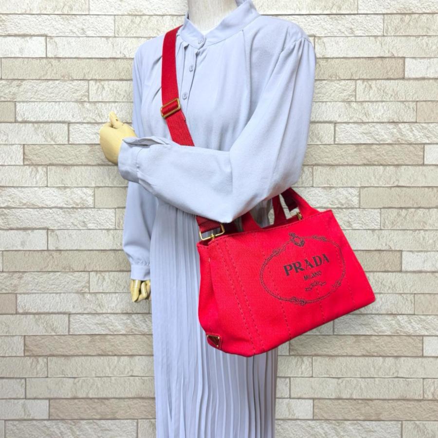 PRADA（プラダ） カナパトートSS ショルダーバッグ キャンバス B2439G