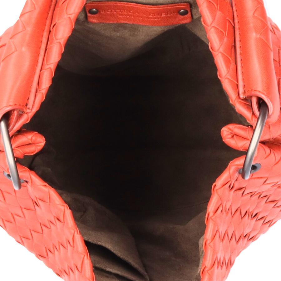 ボッテガヴェネタ イントレチャート ショルダーバッグ レザー ブラウン