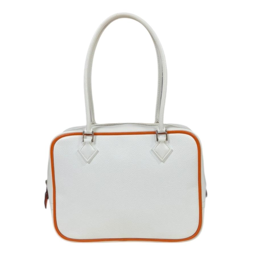 HERMES（エルメス） プリュム20 ハンドバッグ レザー ホワイト