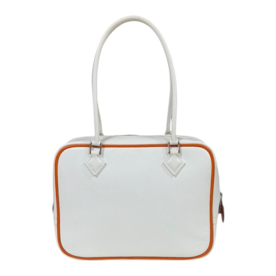 HERMES（エルメス） プリュム20 ハンドバッグ レザー ホワイト