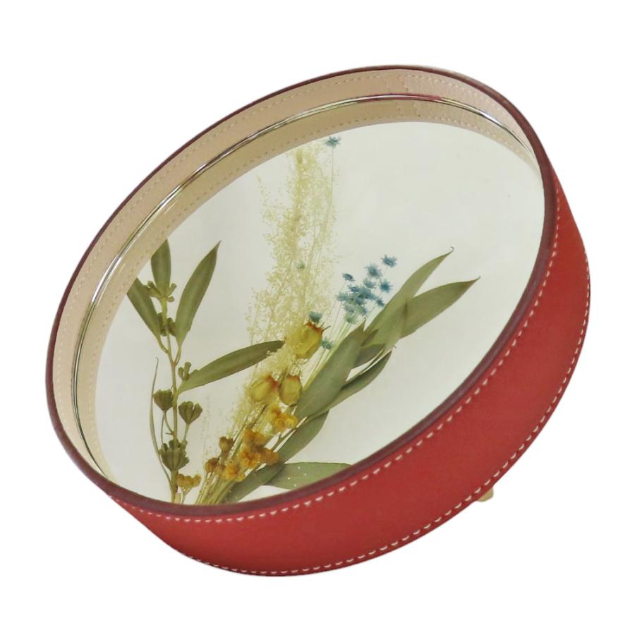 未使用 レア HERMES エルメス プレート ラウンド パピヨット 31cm HERMES（エルメス） ミラーラウンド キルケ その他小物 レザー ユニ