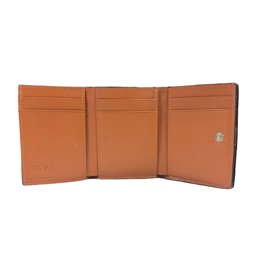 【新品未使用】LOEWE アナグラムトライフォールドウォレット　三つ折り財布 LOEWE - □新同□ ロエベ アナグラム トライフォールド
