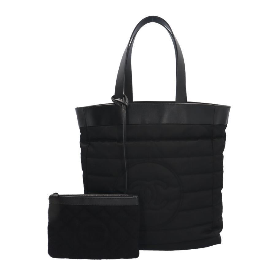 CHANEL シャネル リバーシブル ココマーク トートバッグ ナイロン  