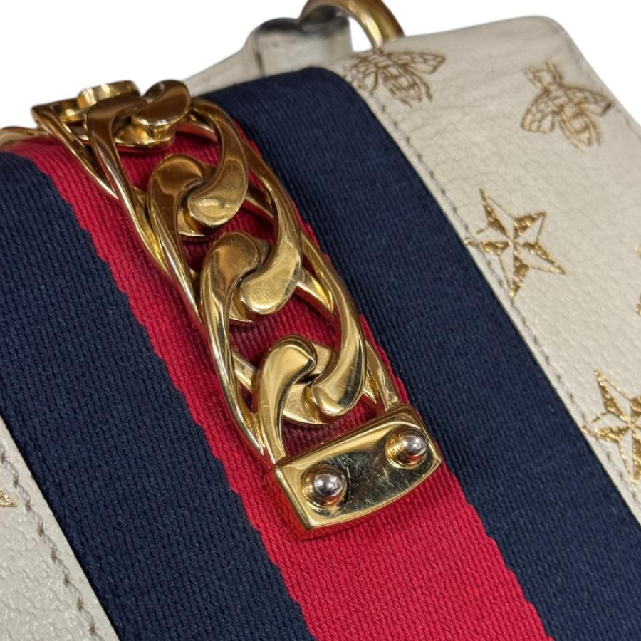 GUCCI（グッチ） ビー＆スター ミニ シルヴィ ショルダーバッグ レザー