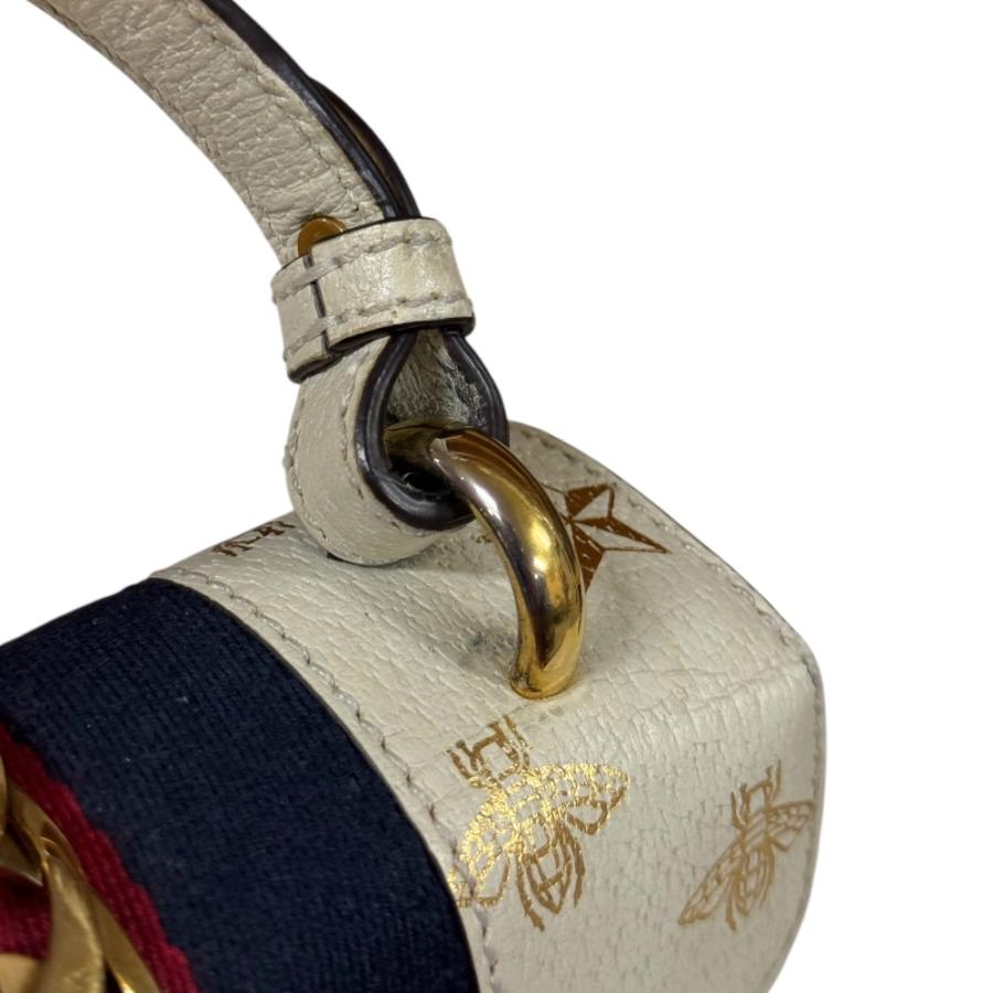 GUCCI（グッチ） ビー＆スター ミニ シルヴィ ショルダーバッグ レザー