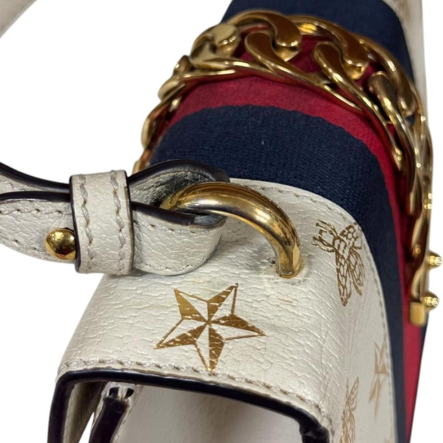 GUCCI（グッチ） ビー＆スター ミニ シルヴィ ショルダーバッグ レザー