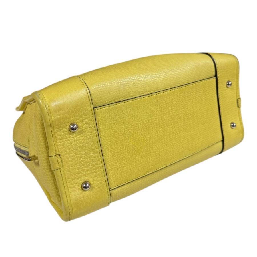 LOEWE（ロエベ） アマソナ28 ハンドバッグ レザー イエロー レディース