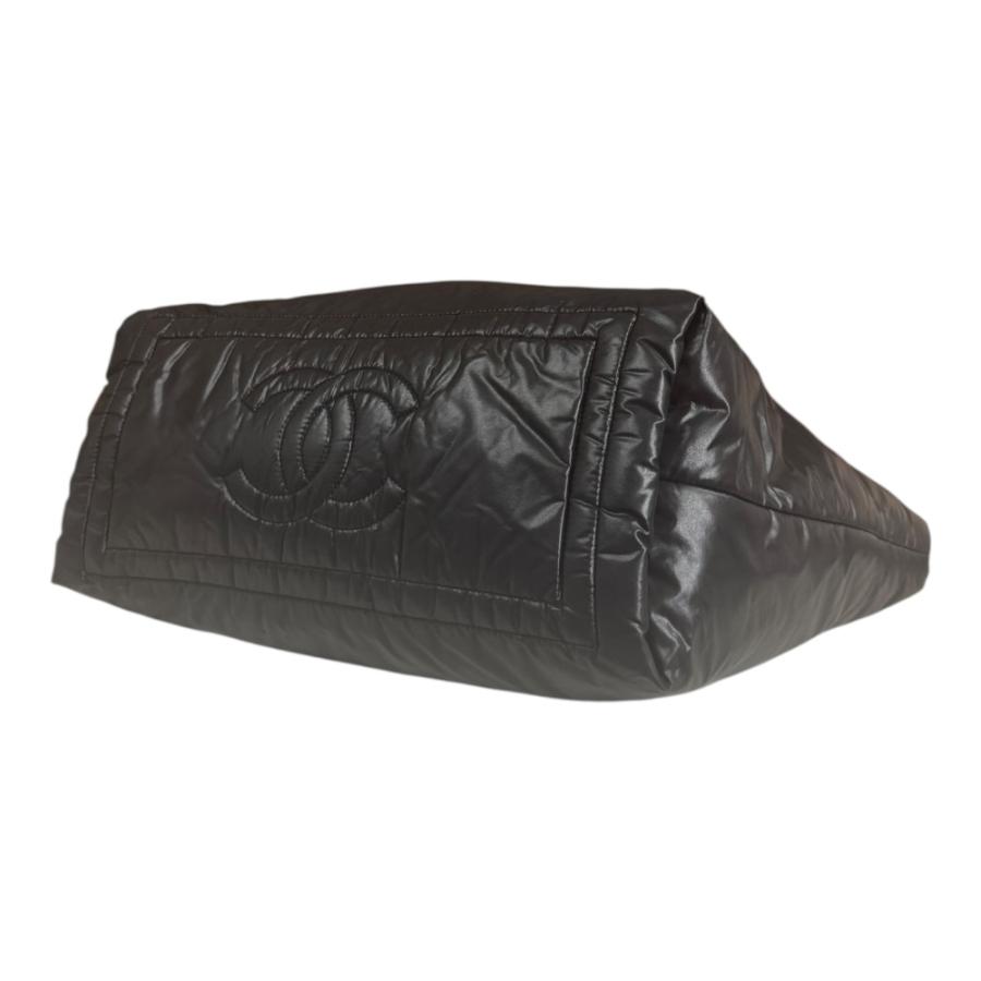 シャネル スモールトートバッグ コココクーン トートバッグ ナイロン A47108 ブラック レディース CHANEL 中古の画像