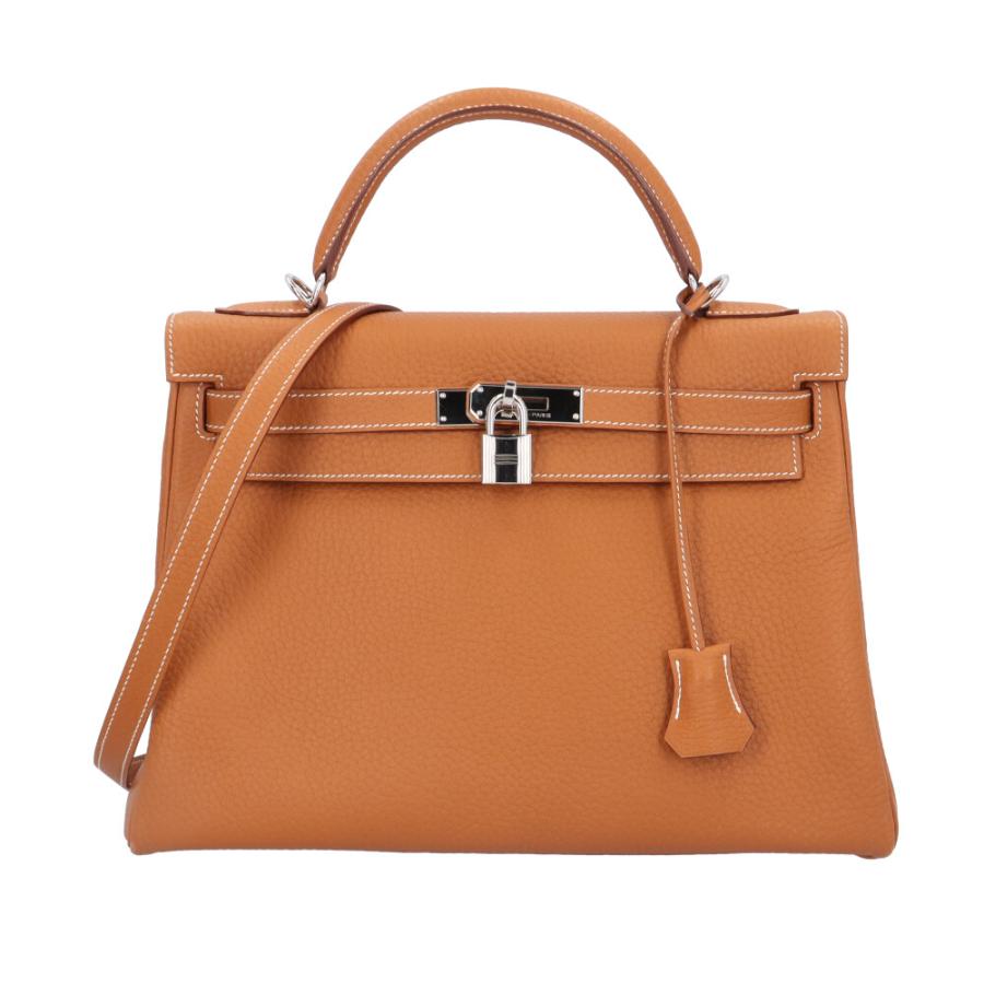 エルメス ケリー32 ショルダーバッグ トリヨンクレマンス ブラウン レディース HERMES  中古 R&Kリサイクルキング HERMES（エルメス） ケリー32 ショルダーバッグ トリヨンクレマンス