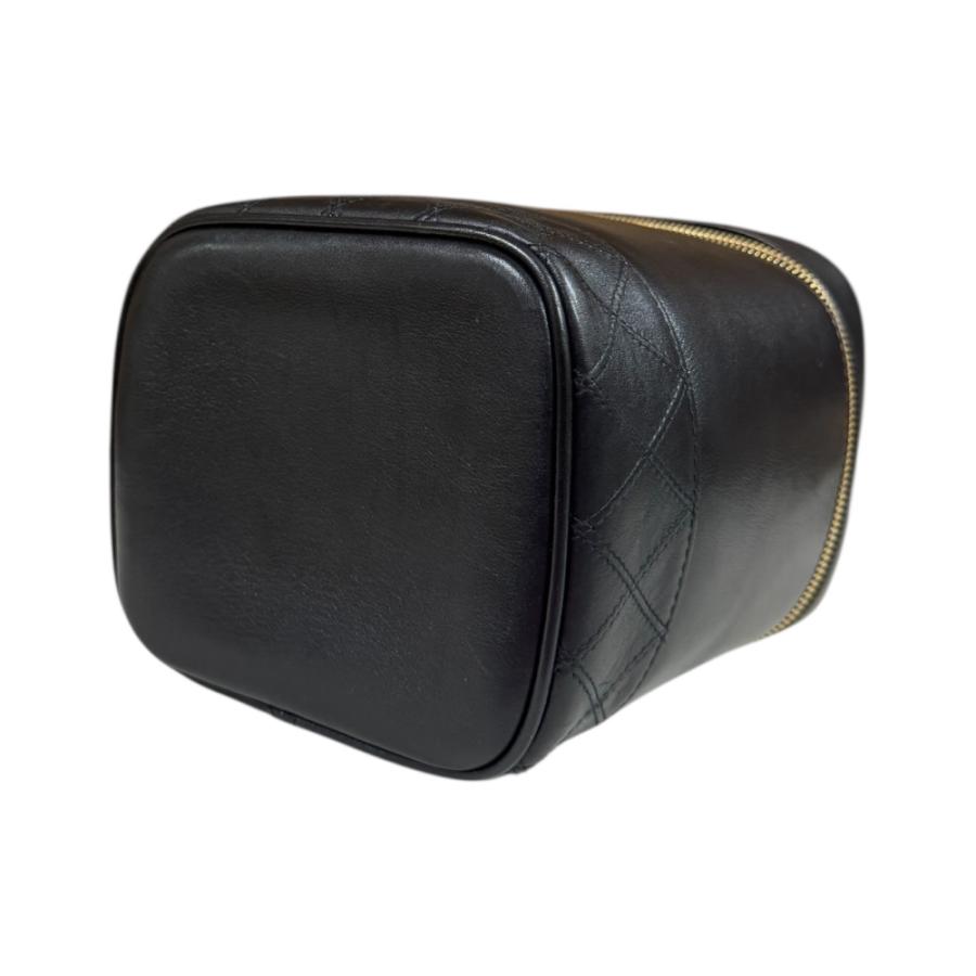 【極美品】CHANEL シャネル ピコローレ 縦型バニティ ブラック ラムスキン CHANEL（シャネル） ビコローレ縦型バニティ ハンドバッグ ラムスキン